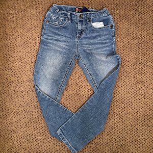 Girls Size 6 Jeans with Stitched Heart Details